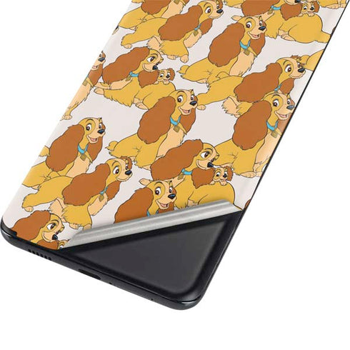 Disney Lady & The Tramp Lady Pattern Galaxy S21 Plus 5G Skin